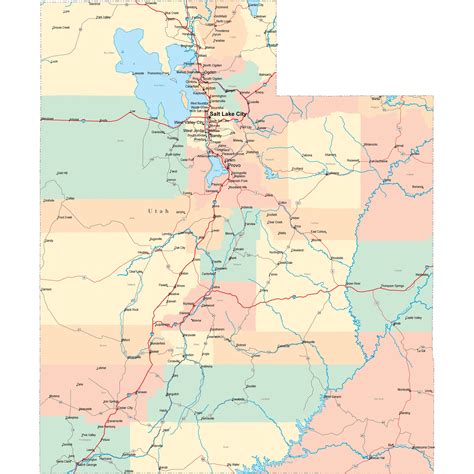 Utah Road Map - UT Road Map - Utah Highway Map