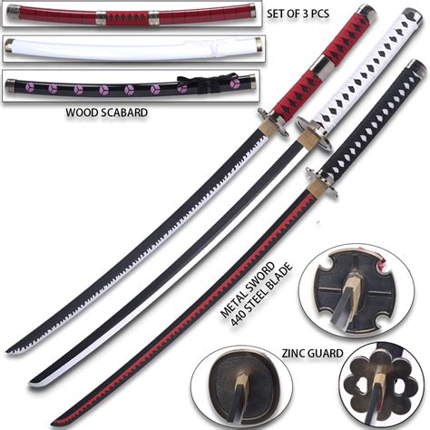 ONE PIECE Katana Of Roronoa Zoro METAL 3-PACK Santoryu ...