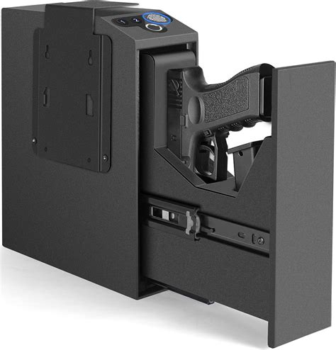 Buy Biometric Slider Handgun Gun Safe for Nightstand, Desk, Bed Side ...