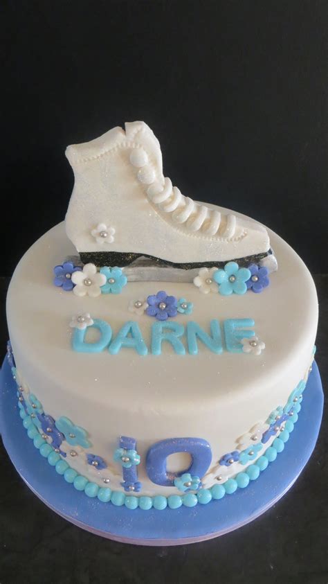 Ice Skating Cake More Ice Skating Cake, Ice Skating Party, Skate Party ...