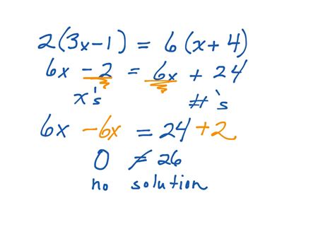 No solution 01 | Math, Algebra, solving-equations | ShowMe