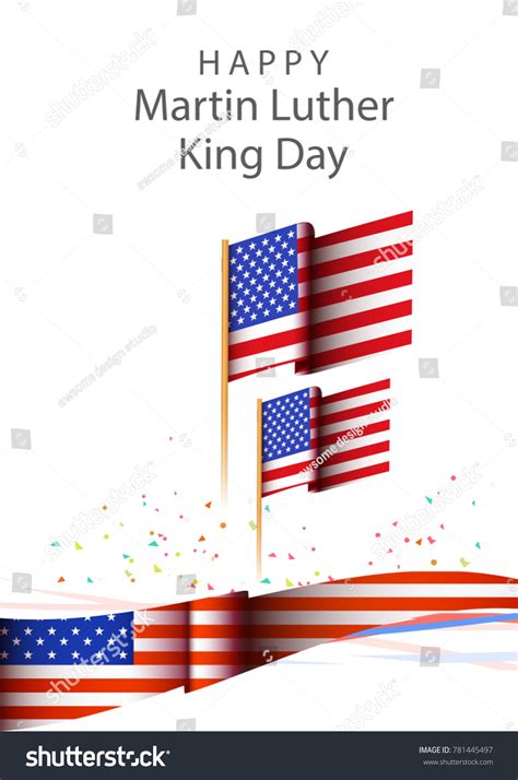 Illustration Martin Luther King Day Poster Stock Vector (Royalty Free ...