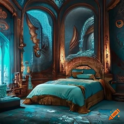 Dragon themed bedroom suite on Craiyon