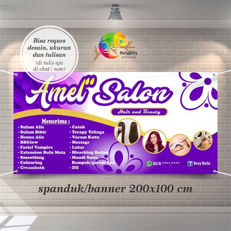 Spanduk Salon Kecantikan - Homecare24