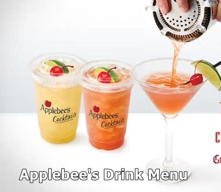 Applebee's Drink Menu 2023