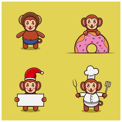 10+ Fat Monkey Background Stock Illustrations, Royalty-Free Vector ...