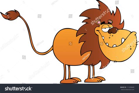 Funny Lion Cartoon Character Stock Vector (Royalty Free) 111299840 ...