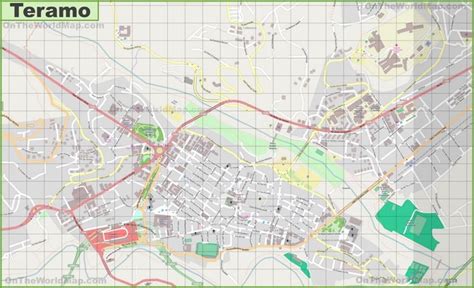 Large detailed map of Teramo | Detailed map, Teramo, Map