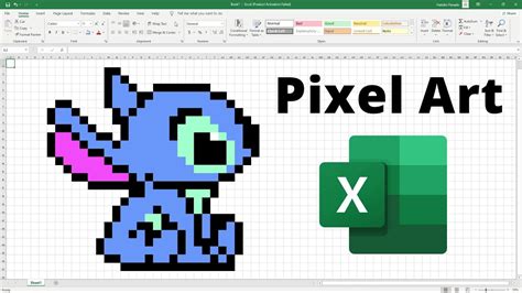 How To Make Excel Pixel Art - Design Talk