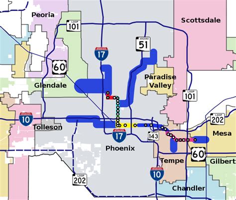 Valley Metro Light Rail Map