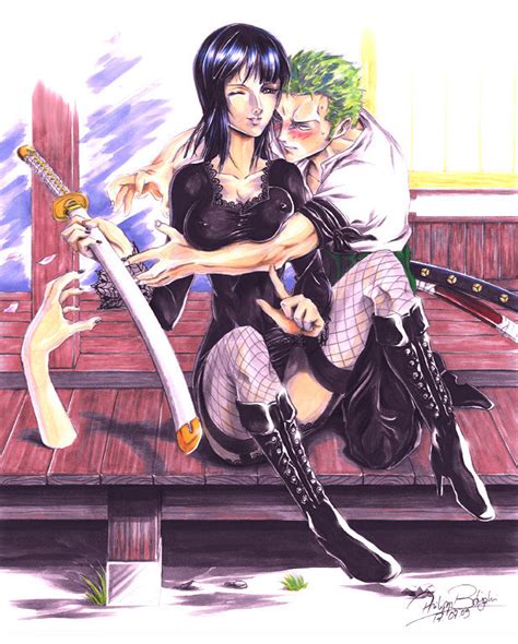 Zoro Robin - Zoro & Robin Fan Art (10343438) - Fanpop