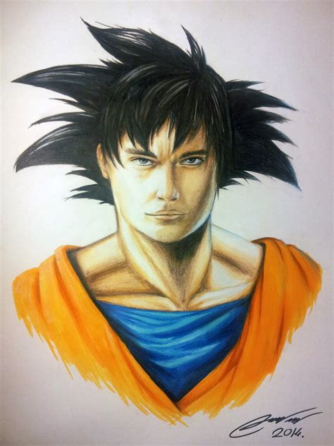 How To Draw Goku Goku Drawing Realistic Drawings Drawings | Images and ...