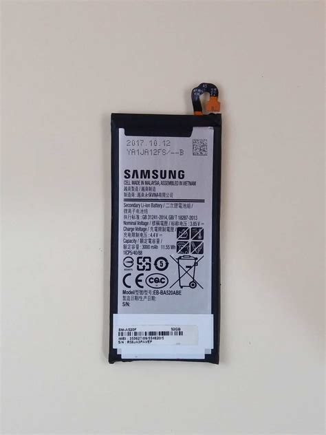 Samsung EB-BA520ABE Galaxy A5 2017 SM-A520 GH43-04680A Battery ...