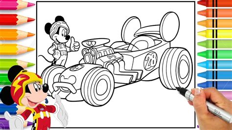 Mickey And The Roadster Racers Coloring Pages