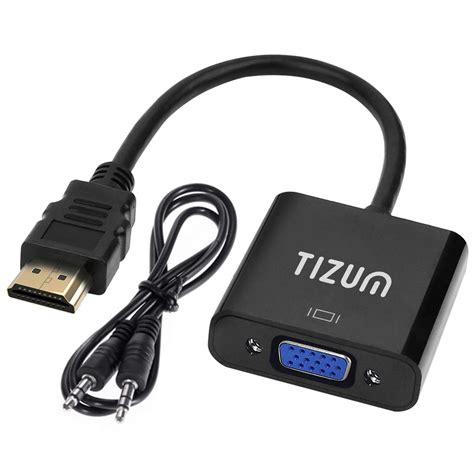 tizum HDMI to VGA/AV Adapter Cable 1080P for Projector, Computer ...