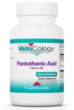 Pantothenic Acid 90 Vegetarian Caps Nutricology 71394750380