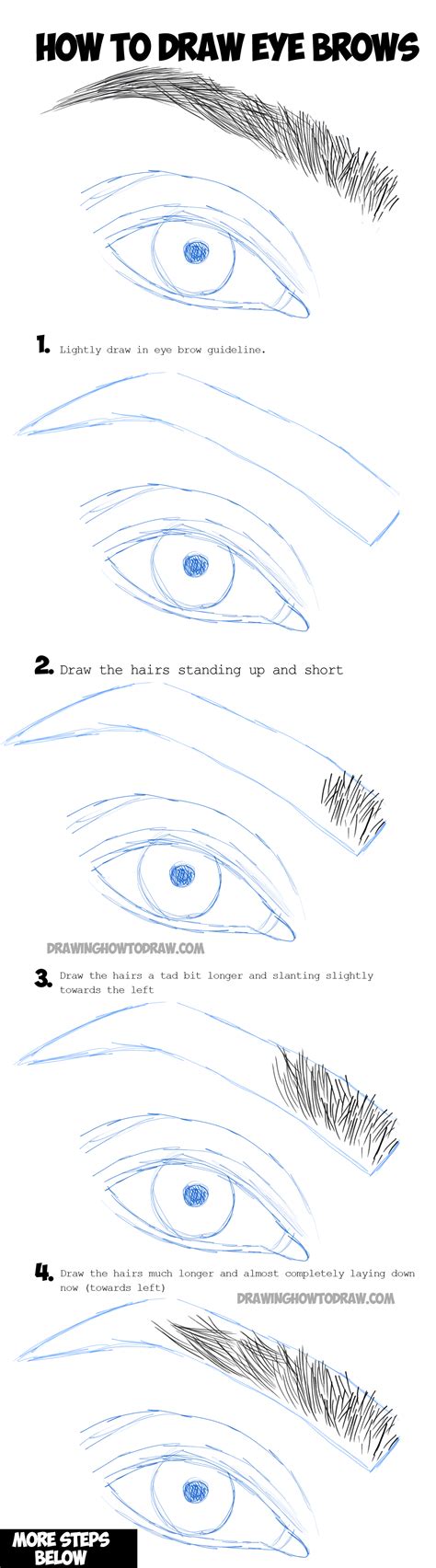 How to Draw Eye Brows Step by Step Drawing Tutorial – How to Draw Step ...