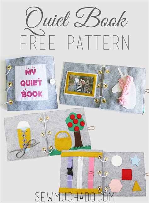 10 Adorable Free Quiet Book Patterns and Templates - Sew Much Ado