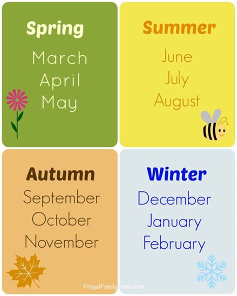 Teach Months of the Year and Seasons with Seasons Printable Pack