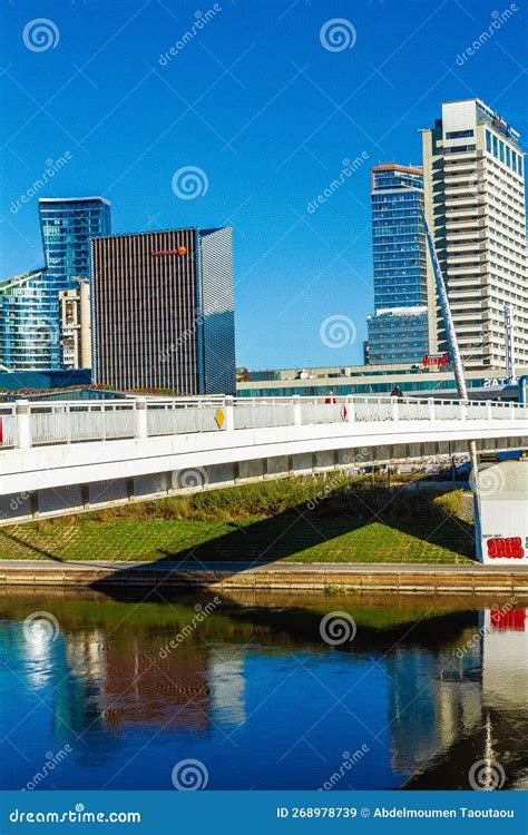 Vilnius skyline editorial stock image. Image of district - 268978739