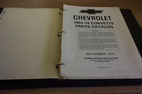 CHEVROLET PARTS BOOKS - JPW5170073 - JUST PARTS