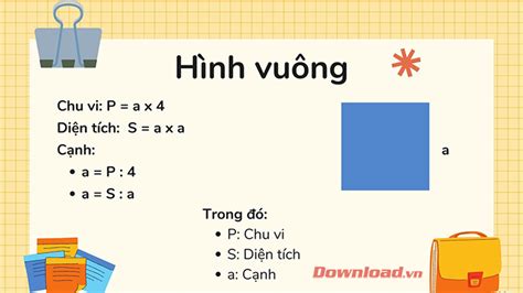 Toán Tiểu Học: Công Thức Tính Diện Tích, Chu Vi, Thể Tích Hình Cơ Bản ...