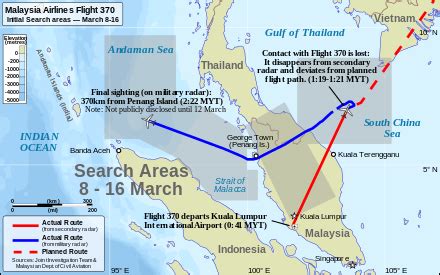 Search for Malaysia Airlines Flight 370 - Wikipedia