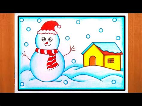 Winter Season Drawing For Kids