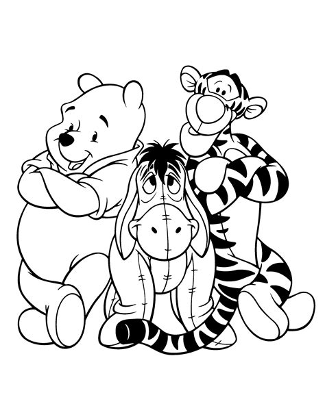 Classic Winnie The Pooh And Piglet Coloring Pages - Thekidsworksheet