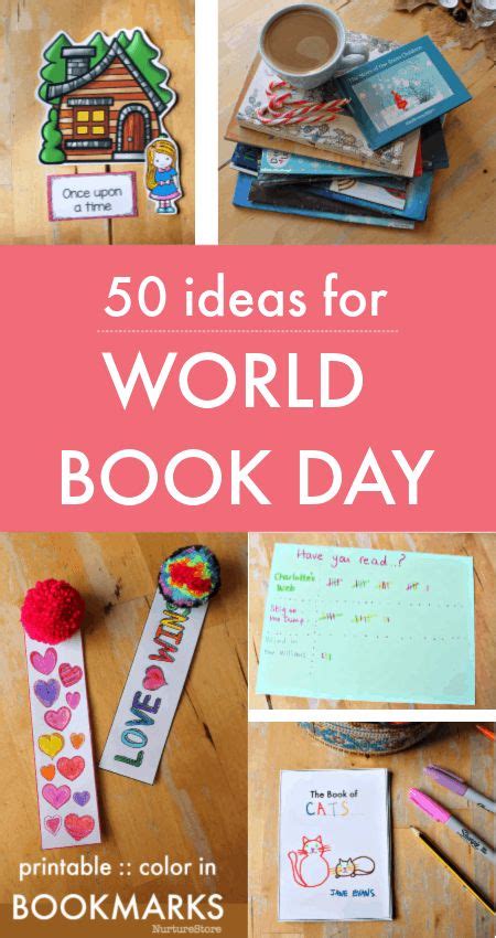 books and crafts for world book day with text overlay that reads 50 ...