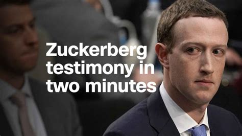 Mark Zuckerberg's Senate testimony in two minutes - Video - Technology