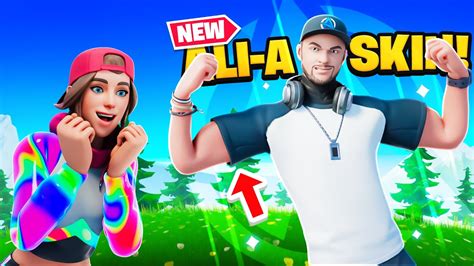 reacting to the NEW AliA Fortnite skin! - YouTube