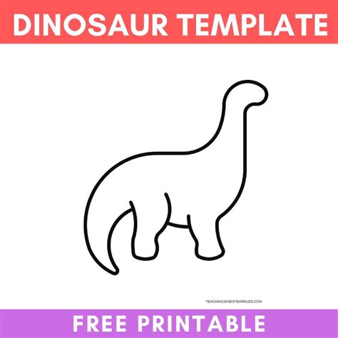 FREE Dinosaur Printable Template