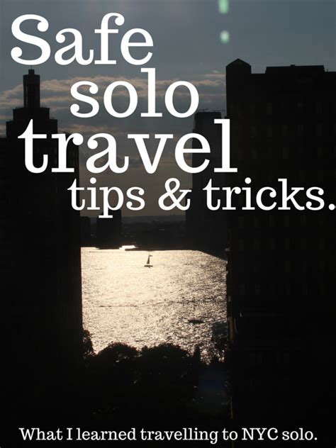 Tips & tricks for safe solo travel. - Mostly Morgan