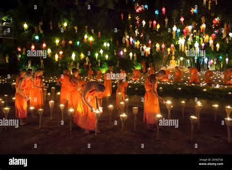 CHIANG MAI THAILAND - NOVEMBER 9 : Yee-Peng festival is an important ...