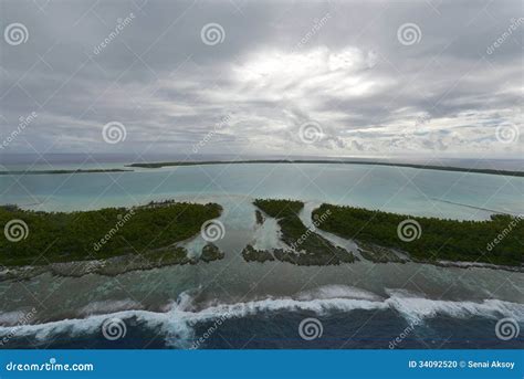 Aerial view on Bora Bora stock photo. Image of atoll - 34092520