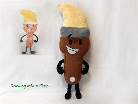 Custom Plush Just Like Paintbrush Inanimate Insanity Inspired - Etsy UK