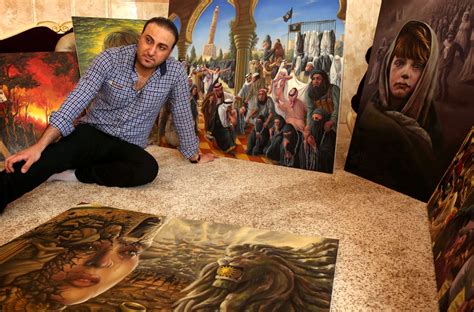 Depicting horror: Iraqi artist puts Yazidi trauma to canvas | Al ...