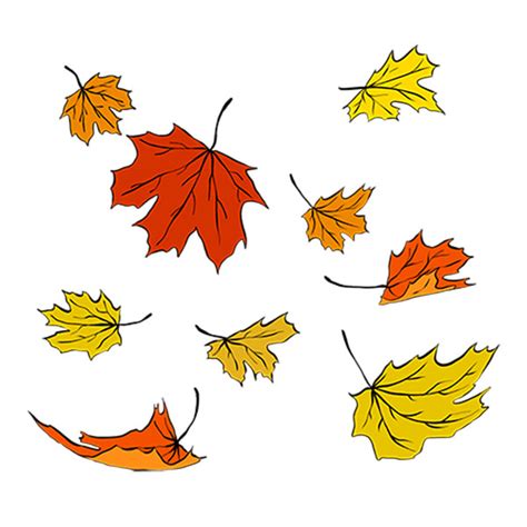 How to Draw Falling Leaves - Easy Drawing Tutorial For Kids