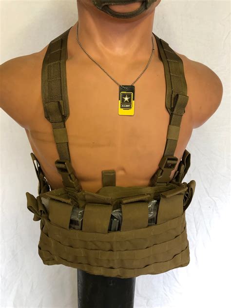 USMC Chest Rig TACTICAL ASSAULT PANEL MOLLE ll Coyote Brown USGI ...