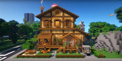 Minecraft Beautiful Wooden House Ideas and Design