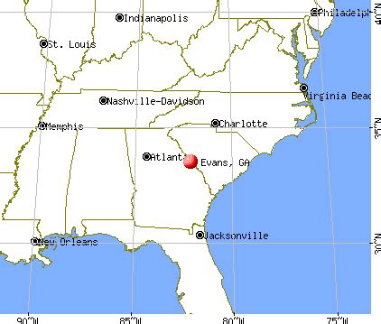 Evans, Georgia (GA 30809) profile: population, maps, real estate ...