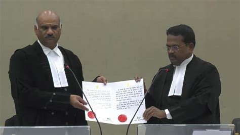 Madras High Court Acting Chief Justice T. Raja administers oath of ...