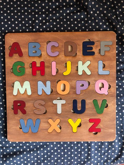 Alphabet Puzzle - Etsy