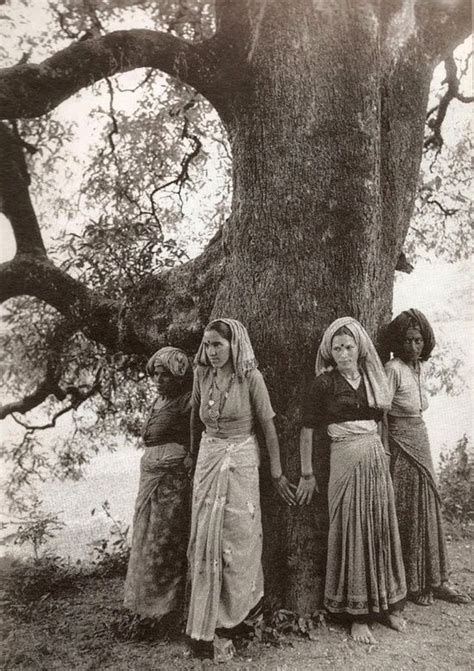 A picture of the Chipko movement in the early 70's in the Garhwal Hills ...