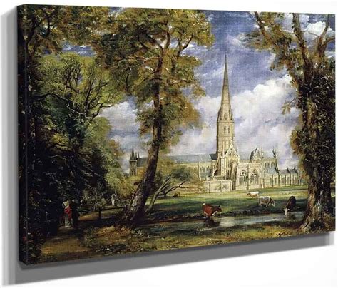 Salisbury Cathedral From The Bishop's Garden By John Constable Print or ...