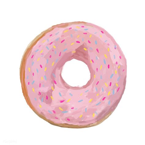 Hand drawn donut watercolor style | free image by rawpixel.com | How to ...