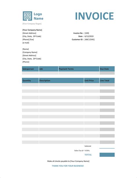 40 Free Invoice Templates In Microsoft Excel And DOCX Formats