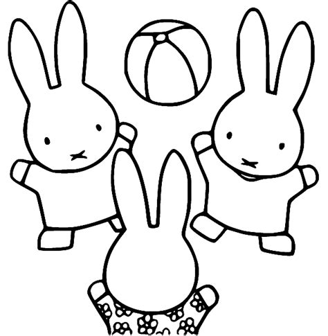 Miffy Coloring Pages Printable for Free Download