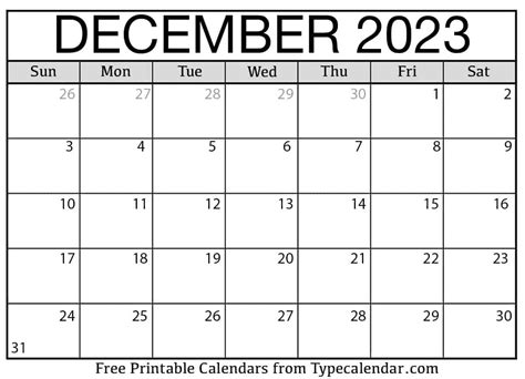 Printable Calendar